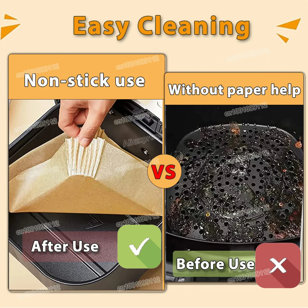 BakeMat™ – Nonstick Air Fryer Paper Liners