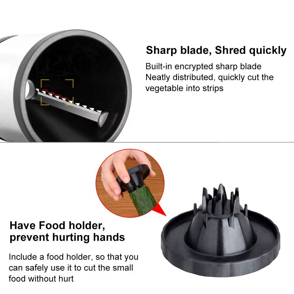 SpiraCut™ – Stainless Steel Vegetable Spiralizer
